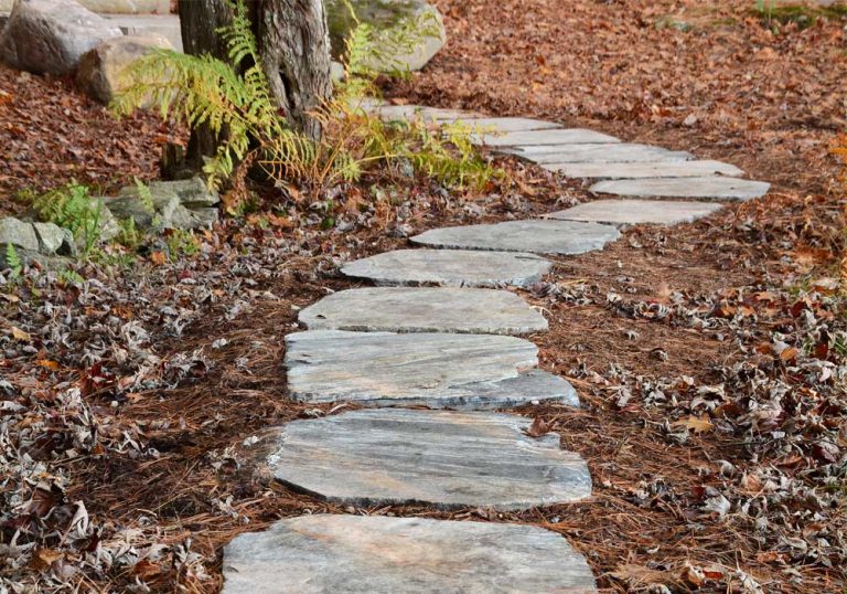 Meandering Stepping Stone Pathway TopNotch Landscaping Inc