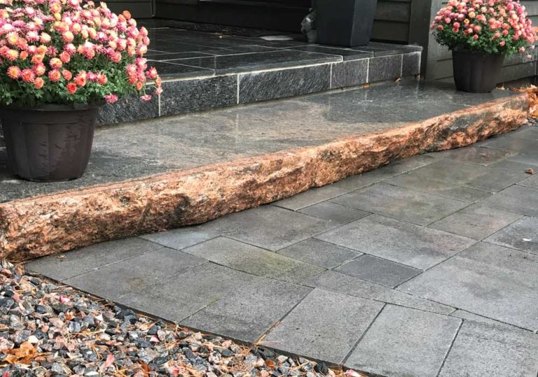 Unilock Pavers with Muskoka Granite Steps TopNotch Landscaping Inc